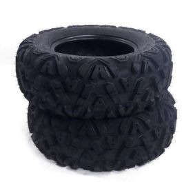 set of (2) Tire Rating: 6 B 26x11-14 ATV UTV AT Tires; 6 PR A033 *2 SW:271mm & Set of 2 26x9-14 ATV UTV AT Tires 6 PR