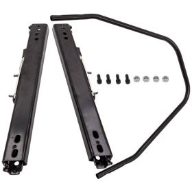 Universal Dual Locking Design Car Racing Seat Base Sliders Rail Brackets Kit Seat Base Rail Bracket