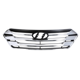 Front Bumper Chrome Upper Grille For Hyundai Santa Fe Sport 2013 2014 2015 2016