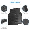 Automotive Car Floor Mats Water Auto Carpet Front Rear Liner Pads Mats Universal Fit Faux Leather