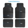 Automotive Car Floor Mats Water Auto Carpet Front Rear Liner Pads Mats Universal Fit Faux Leather