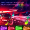 4Pcs 12LED RGB Car Interior Atmosphere Light Strip IR Music Lamp With Remote