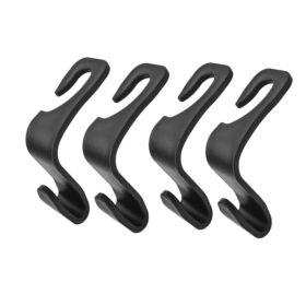 Auto Headrest Hangers (Option: Black-Q4pcs set)