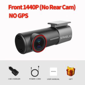 Dash cam front and Rear 1944P Car DVR camera dash auto video Recorder dashcam night vision app 24H Parking Car Camera for cars (Color Name: Front 1440P)