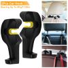 2Pcs Car Seat Headrest Hanger Car Headrest Hanging Hook For Bag Purse Cloth Grocery Organizer